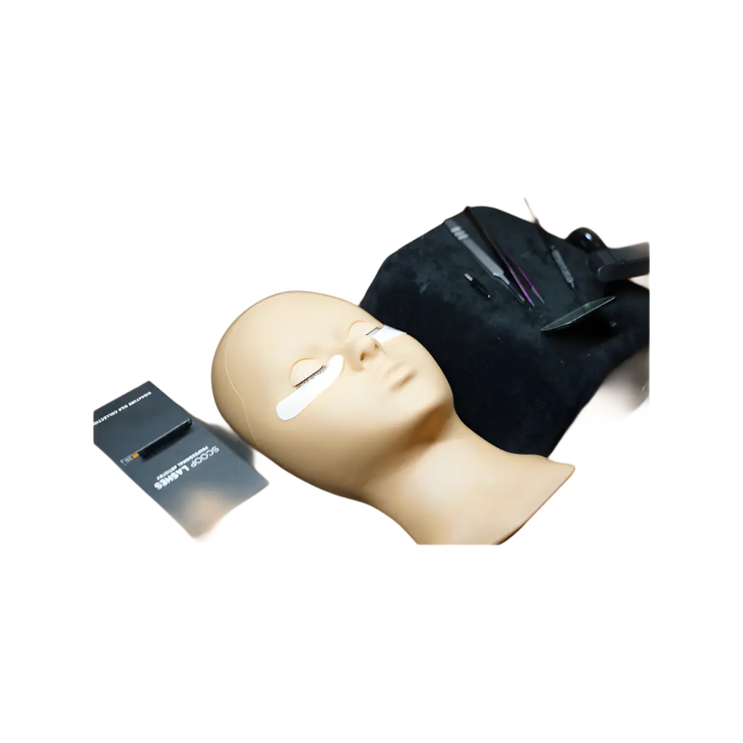 Double Eyelashes Mannequin Head - SCOOP LASHES