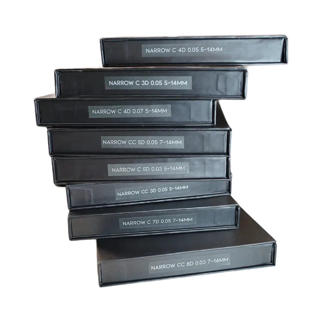 Lashes - Premades Semi Matte Silk Collection 7-14 mm - SCOOP LASHES